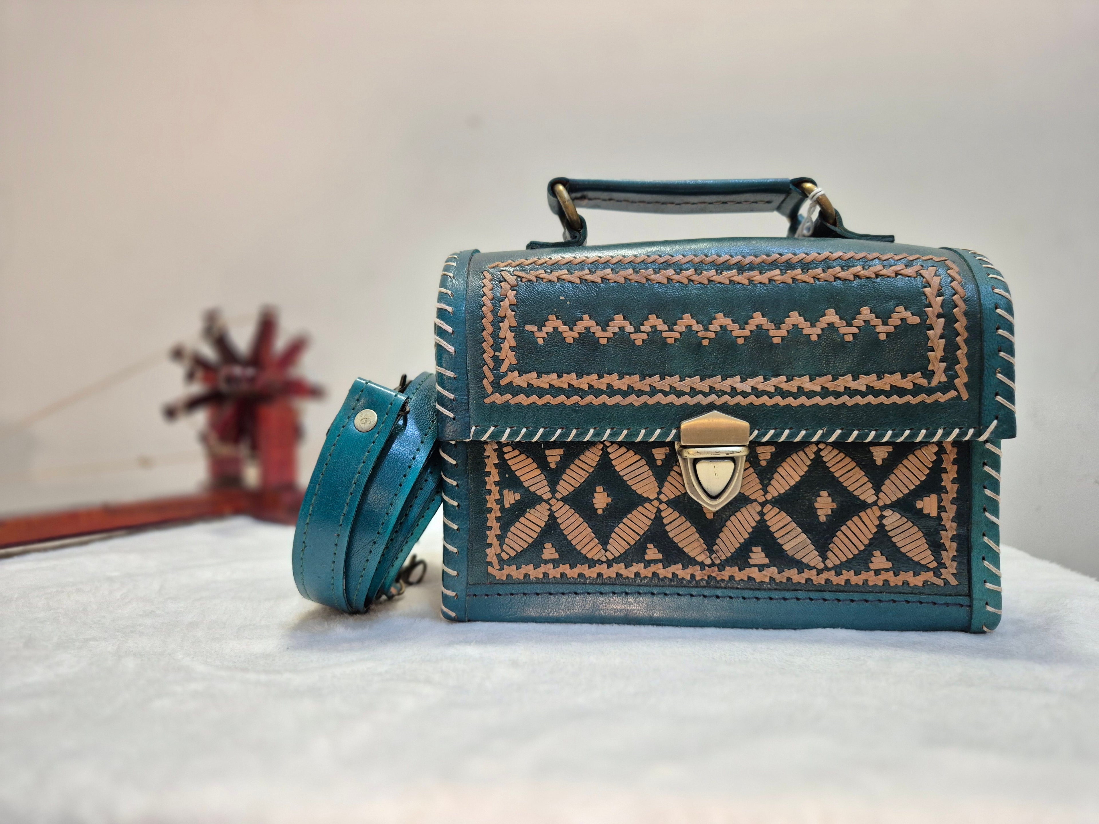 Indigo Heritage Satchel