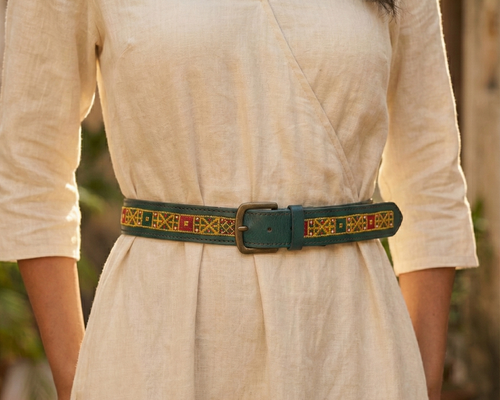 Handmade leather belt
