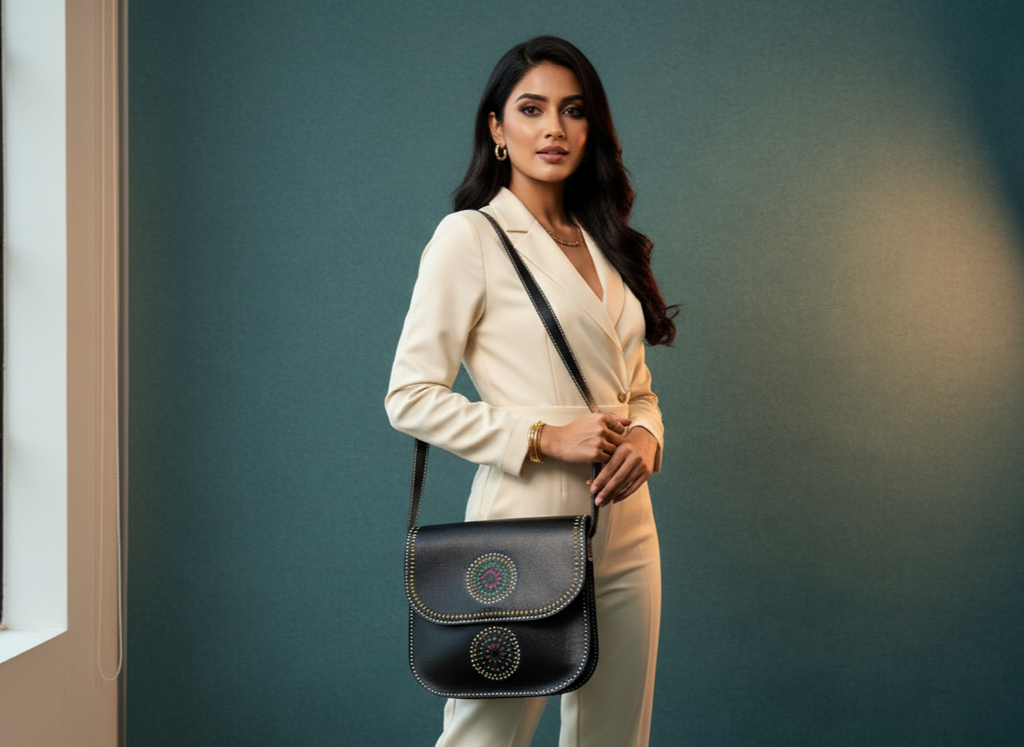 Jet Mandala Satchel