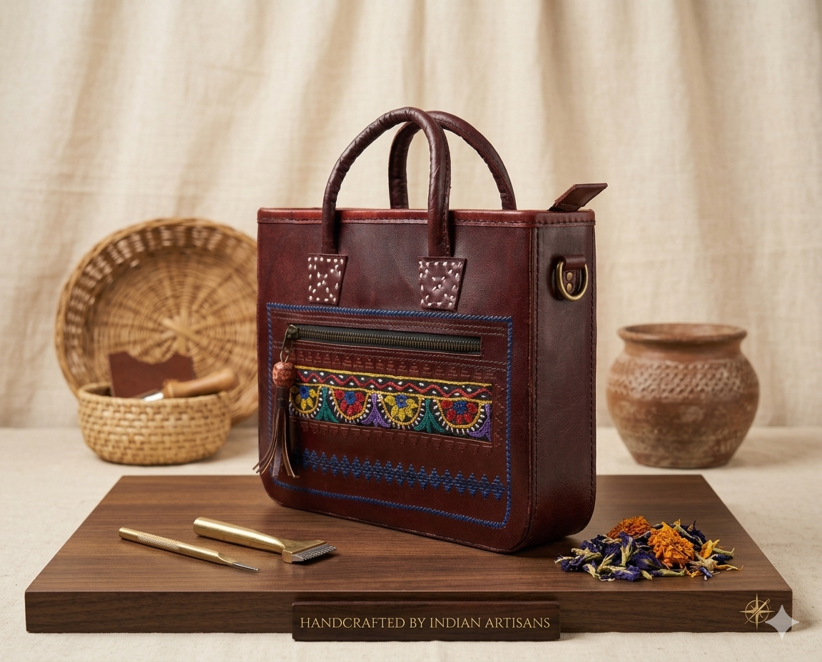 Vrindavan Bloom Bag - 'Handcrafted in Kutch'