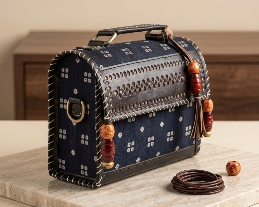 The Kala Bandhani Satchel