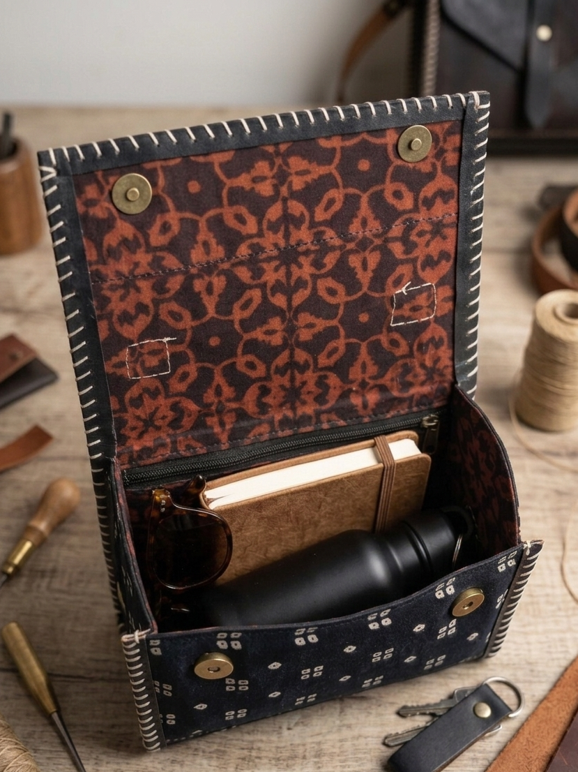 The Kala Bandhani Satchel