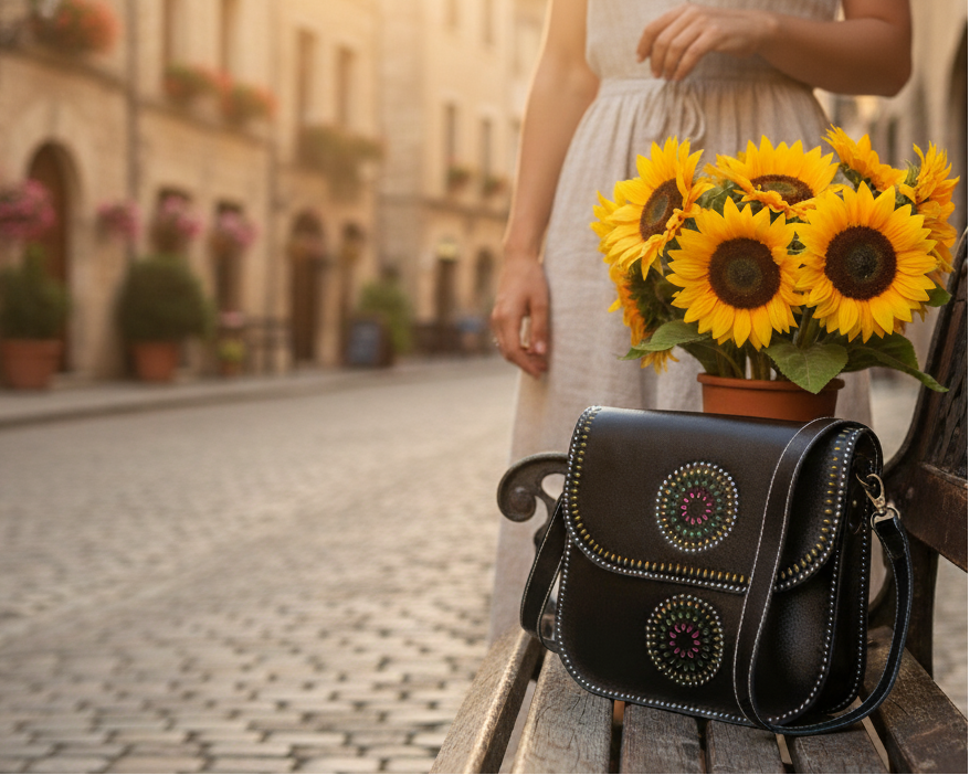 Jet Mandala Satchel
